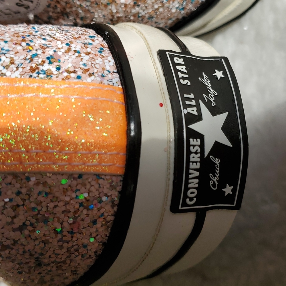 Converse x JW Anderson Sneakers Pink / Orange Sparkle - Picture 15 of 17